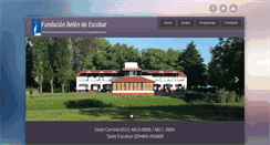 Desktop Screenshot of fundacionbelen.org.ar