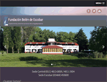 Tablet Screenshot of fundacionbelen.org.ar